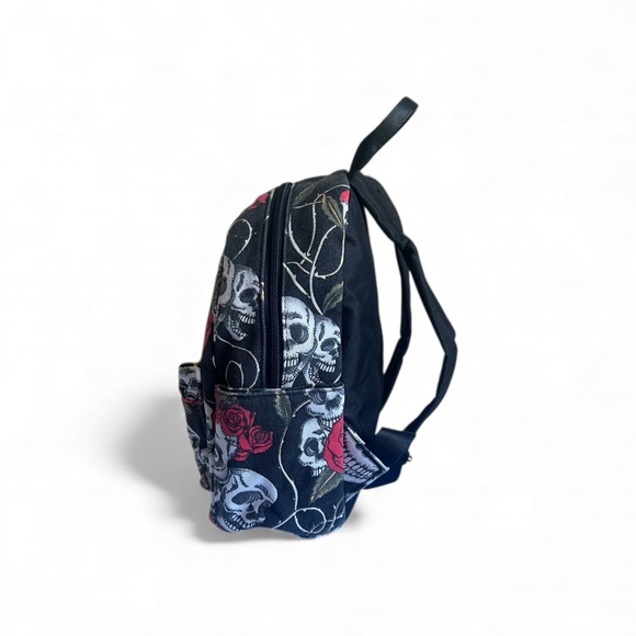 Skull and Rose Mini Backpack - Picture 2 of 3